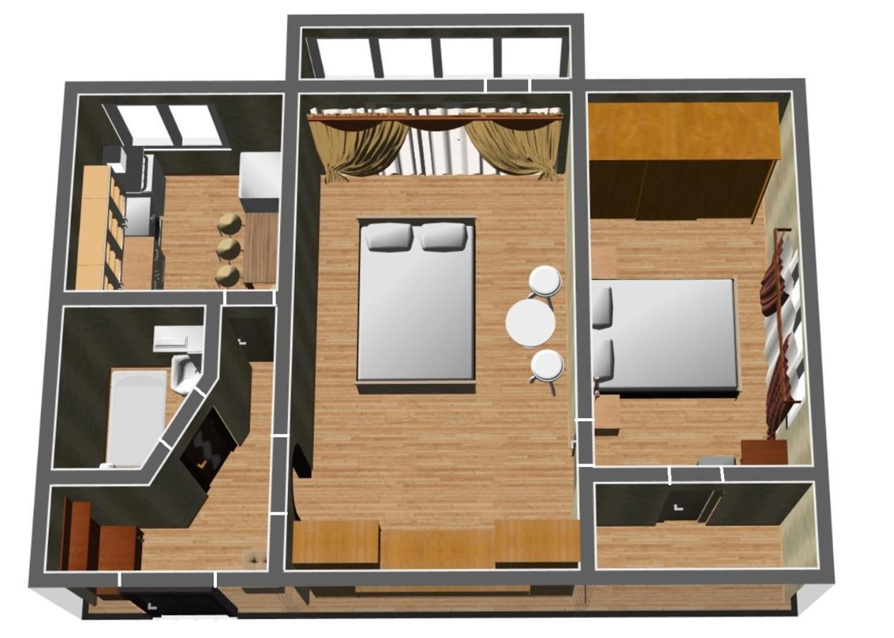 Roses Apartment In The City Center Chernihiv Ngoại thất bức ảnh